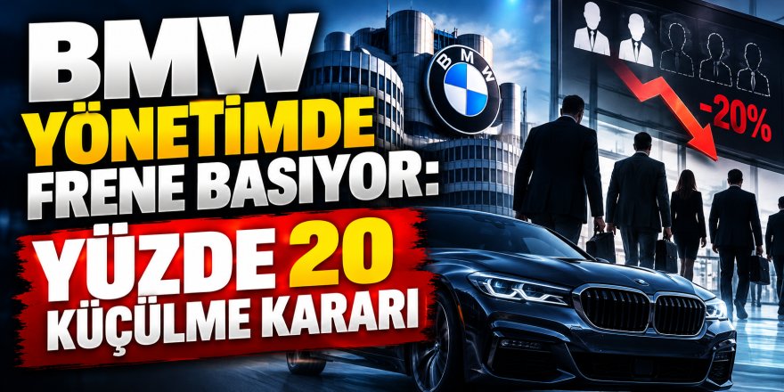 BMW yönetimde frene basıyor: Yüzde 20 küçülme kararı
