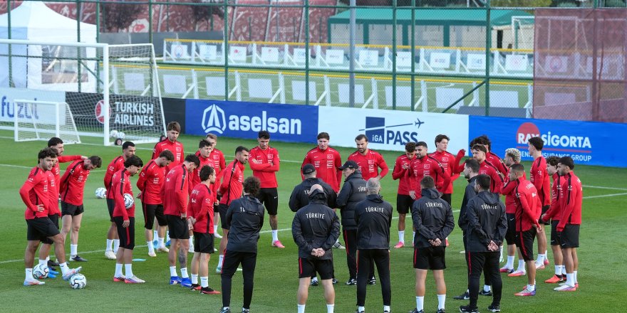 A Milli Takım’da Belçika maçı hazırlıkları sürüyor