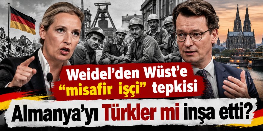 Weidel'den Wüst'e “misafir işçi” tepkisi; Almanya'yı Türkler mi inşa etti?