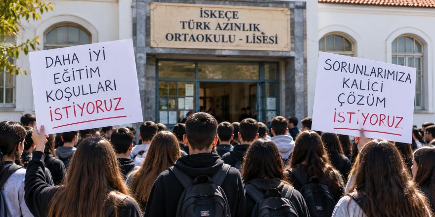 İskeçe’de öğrencilerden eğitim koşulları için boykot