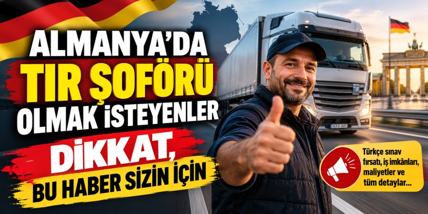 Almanya’da 15 bin 500 şoför açığı: Türk TIR şoförleri için 2026’da yeni dönem