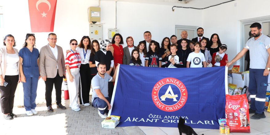 Aksu’da Küçük Yüreklerden Can Dostlara Büyük Destek