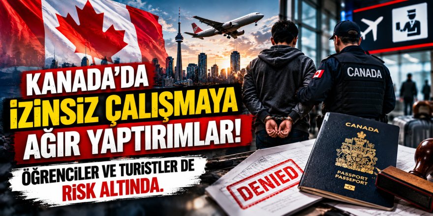 Kanada'da İzinsiz Çalışmaya Ağır Yaptırımlar! Öğrenciler ve turistler de risk altında.