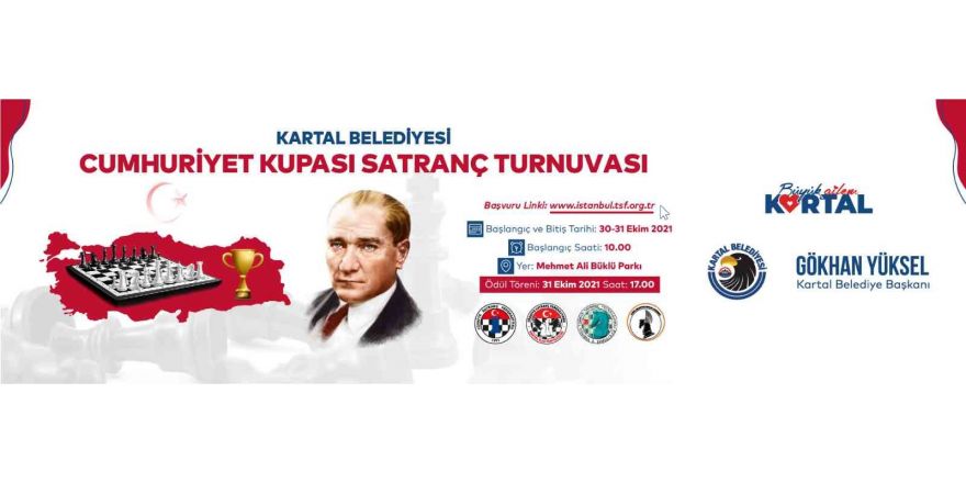 Kartal’da Cumhuriyet Kupası Satranç Turnuvası heyecanı başlıyor