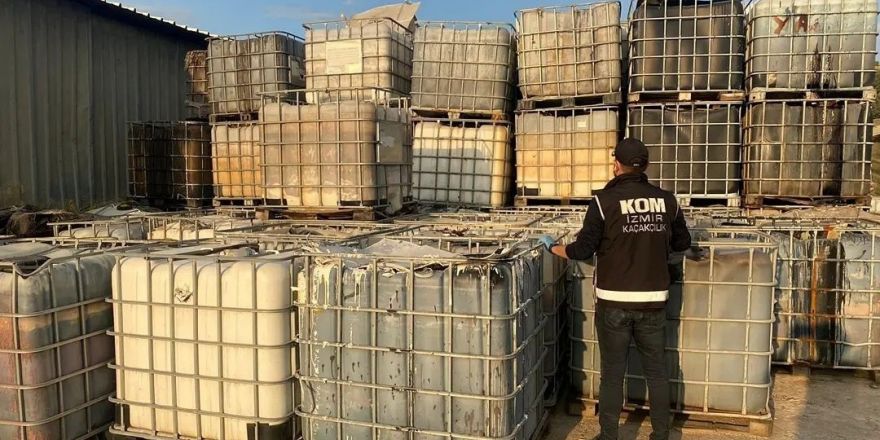 İzmir’de 109 bin 500 litre kaçak akaryakıt ele geçirildi