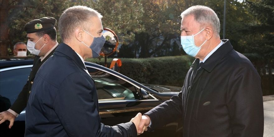 Milli Savunma Bakanı Akar, Sırp mevkidaşı Stefanoviç’i ağırladı