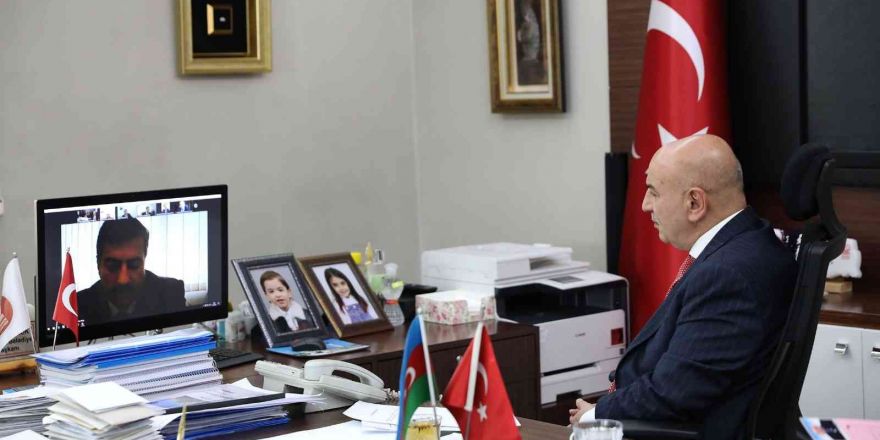 Başkan Altınok, telekonferansla Azerbaycanlı başkanlarla buluştu