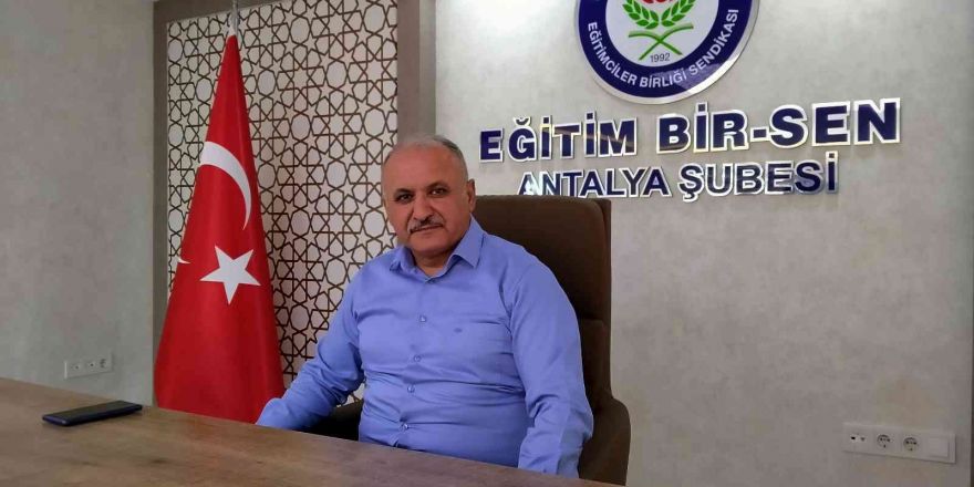 Eğitim Bir Sen Antalya Şube Başkanı Miran: “Öğretmenlere, en büyük hediye Meslek Kanunu”