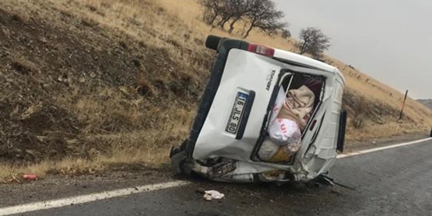 Kahramanmaraş’ta işçi servisi devrildi: 6 yaralı