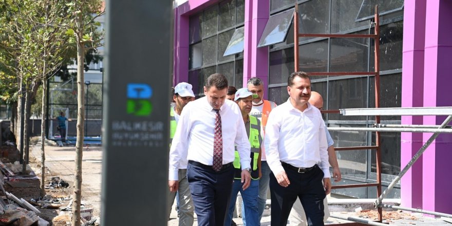 Başkan Yılmaz çalışmaları yerinde inceledi