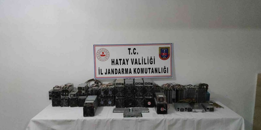 Hatay’da kripto para üretim makinesi operasyonu