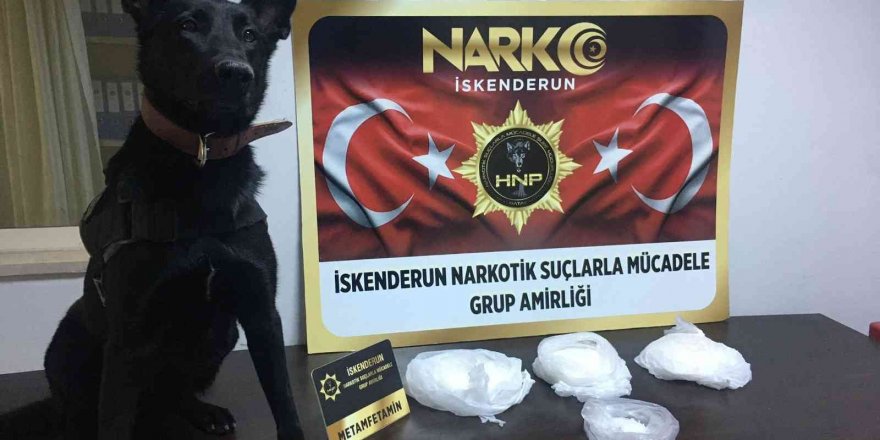 İskenderun’da 1 kilo 520 gram metamfetamin ele geçirildi