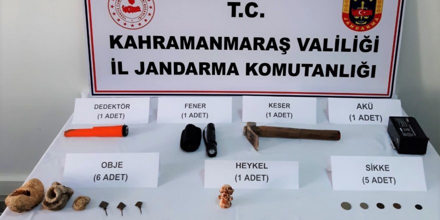 Kahramanmaraş’ta tarihi eser kaçakçılığı