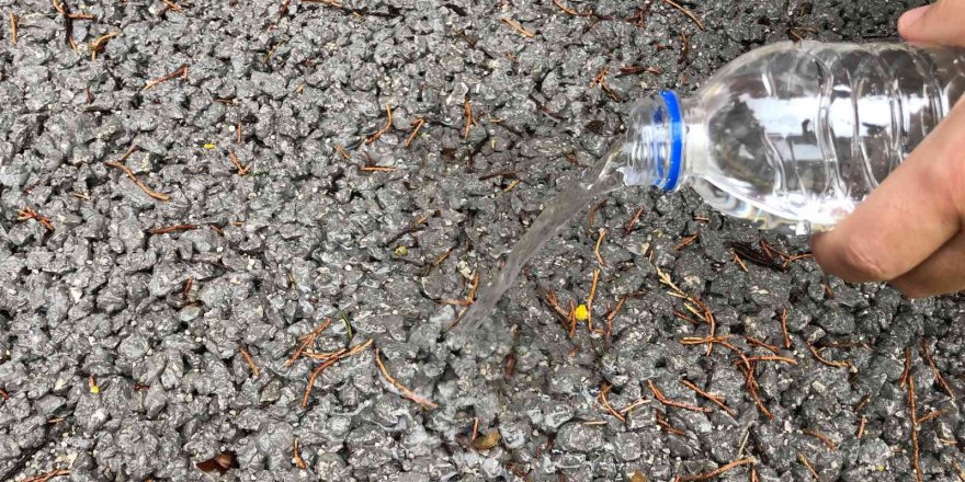 Isparta’da su emen geçirimli betonla yağmur suyu depolanıyor