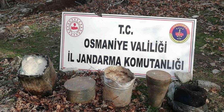 Amanoslarda 180 kilogram patlayıcı ele geçirildi