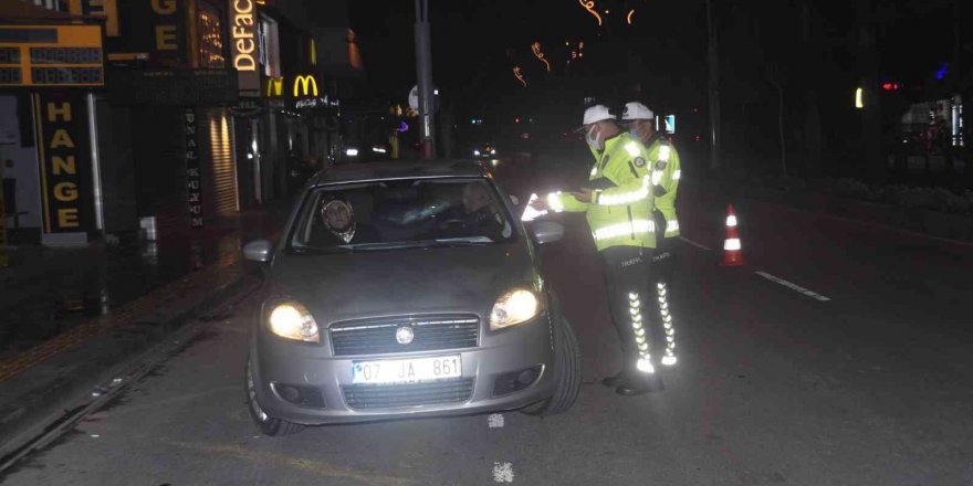 Manavgat’ta yılbaşı öncesi 57 personelle trafik denetimi