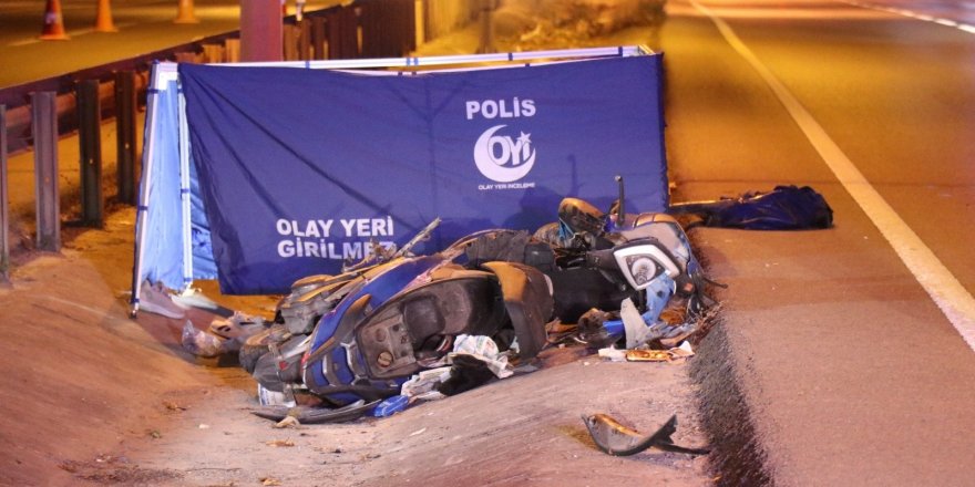 Motosikletli gencin feci ölümü