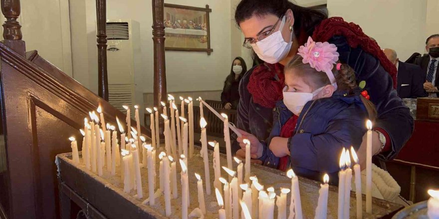 İskenderun Ortodoks kilisesinde Noel ayini