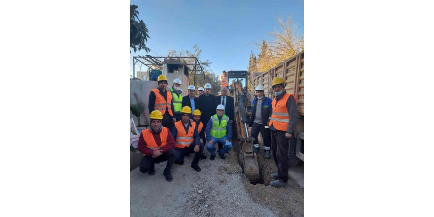 Mut’ta doğal gaz boru hatları döşenmeye başlandı