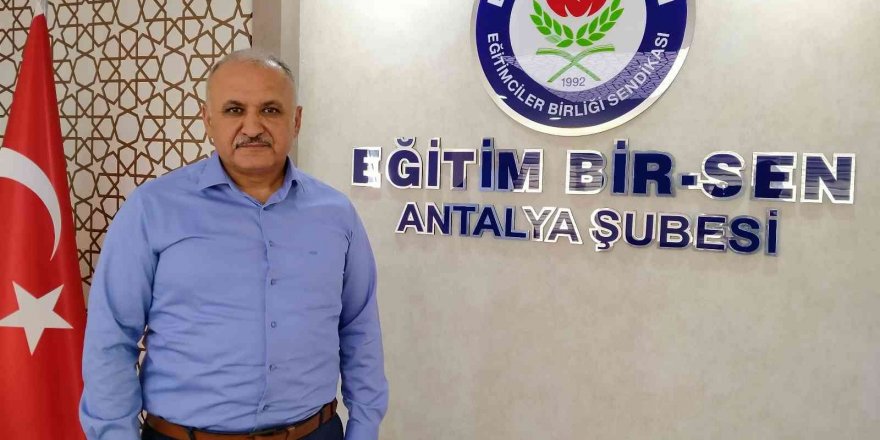 Eğitim Bir Sen Antalya Şube Başkanı Miran: “Öğretmenlik Meslek Kanunu idarecileri de kapsamalı”