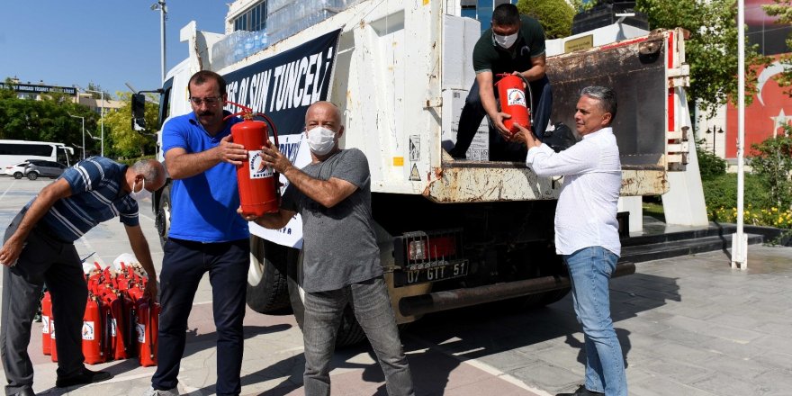 Muratpaşa’dan Tunceli’de yangınla mücadeleye destek