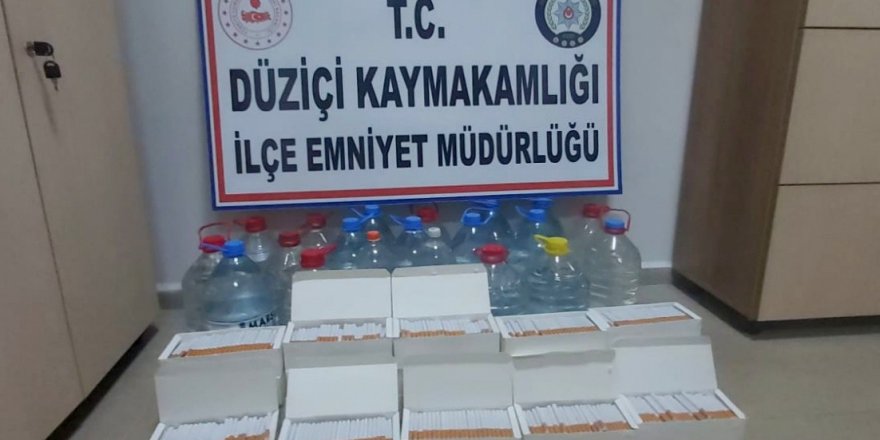 Osmaniye’de 91 litre kaçak alkol ele geçirildi