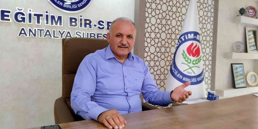 Eğitim Bir Sen Antalya Şube Başkanı Miran: “Öğrenci başına harcamamız 4 bin 707 dolar”