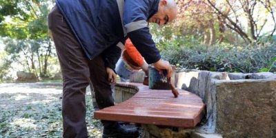 Büyükşehir’den banklara bakım