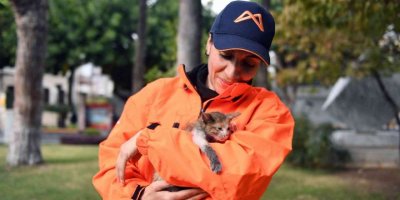 Belediye personelinin hayvan sevgisi