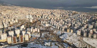 Kar sonrası Kahramanmaraş havadan görüntülendi