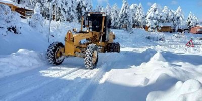 Amanoslar’da kardan kapanan yayla yolları ulaşıma açılıyor