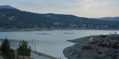 Korkuteli Barajında yağmur ve kar bereketi