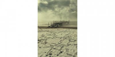 Tatil merkezi Manavgat’ın sahilleri beyaza büründü