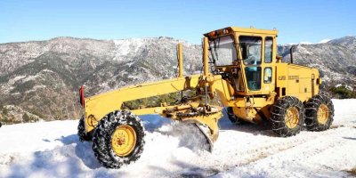 Alanya yaylalarında kar mesaisi