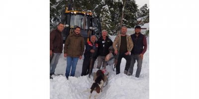Yolu kapanan yaylada mahsur kalan 3 kişi kurtarıldı