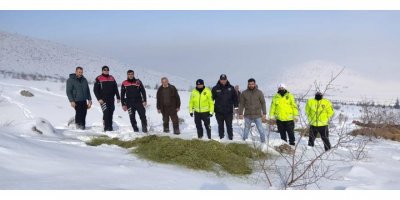 DKMP ve polis ekipleri, yaban hayvanlarını unutmadı