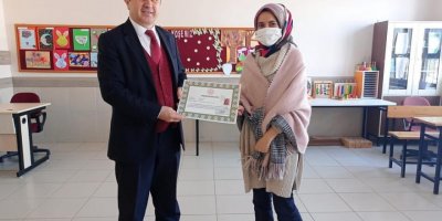 Ücretli öğretmenlere teşekkür belgesi