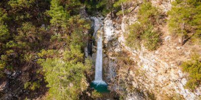 Dutalan Şelalesi yükselen su debisiyle hayata döndü