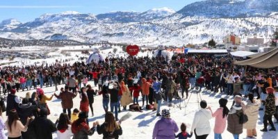 Toroslar Kar Festivali yoğun ilgi gördü