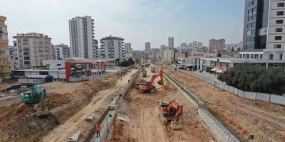 Göçmen Katlı Kavşak çalışmaları sürüyor