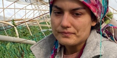 Serasını hortum vuran kadın çiftçinin gözyaşları