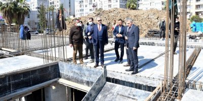 Vali Su, Akdeniz Hükümet Konağı İnşaatında İncelemelerde Bulundu