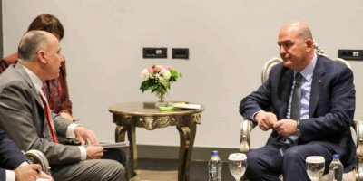 Bakan Soylu’dan ADF’de ikili görüşmeler