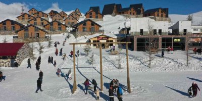 Bungalov evler kış turizminin vazgeçilmezi oldu