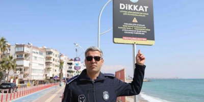 Mezitli’de yere çekirdek kabuğu ve çöp atanlara ceza