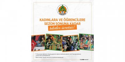 Alanyaspor maçları sezon sonuna kadar kadın ve çocuklara ücretsiz