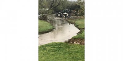 Hassa’da zarar gören sulama bentleri onarıldı