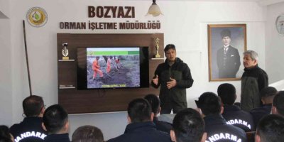 Bozyazı’da jandarma personele yangın eğitimi
