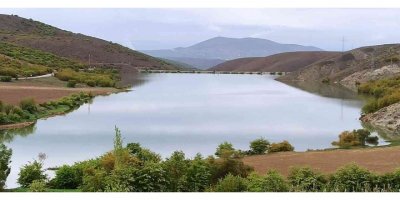 Tamamen kuruyan gölet, yeniden hayat buldu