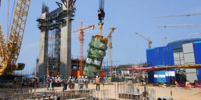 Kundankulam NGS’nin 3’üncü ünitesine reaktör kabı kuruldu